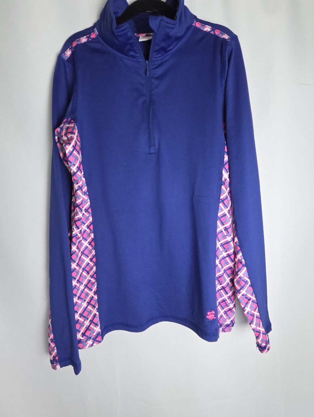 Navy And Pink Golf Tennis Sun Shirt Print Long Sleeve